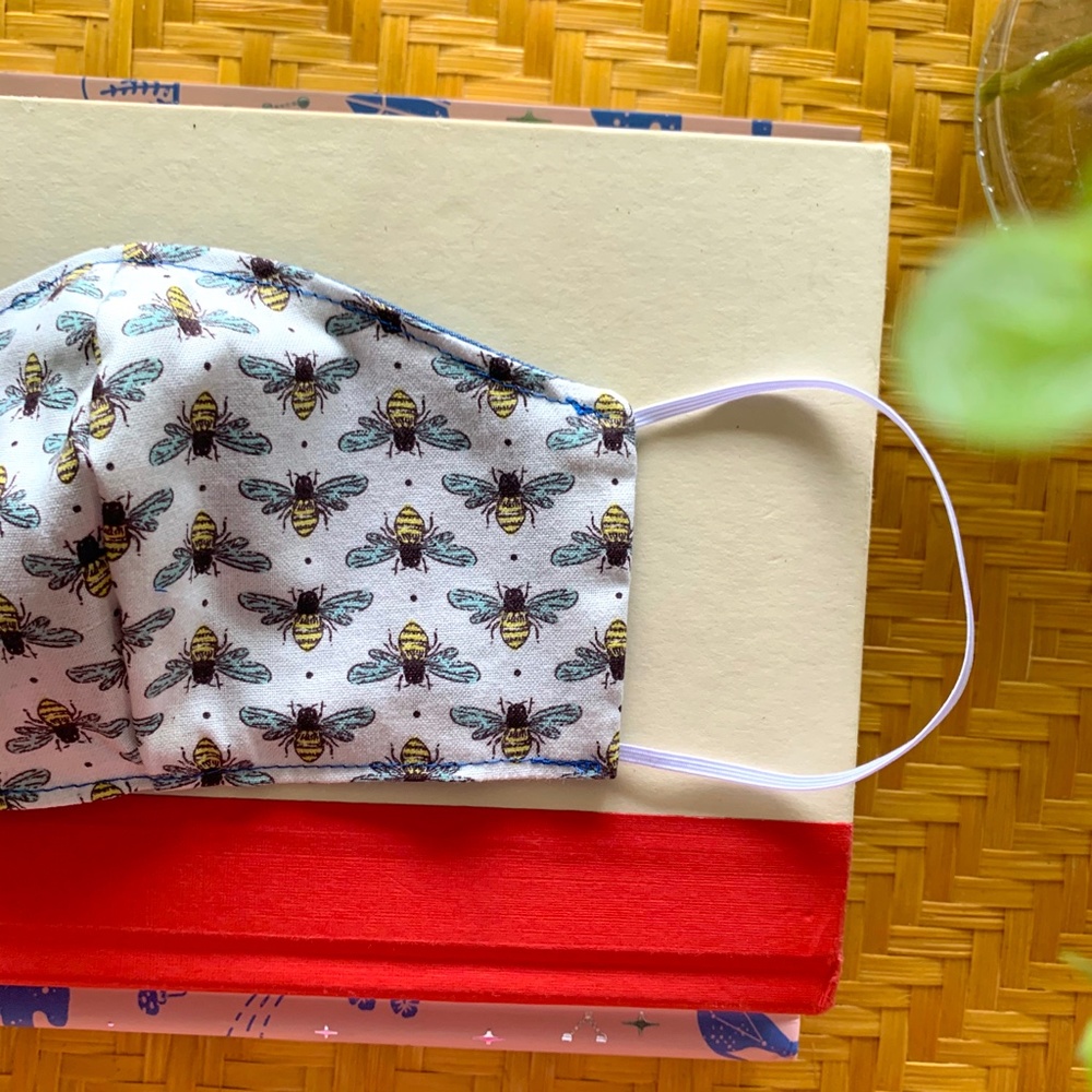 Sold on Etsy Floral Embroidered Face Mask - Picture 6 of 6